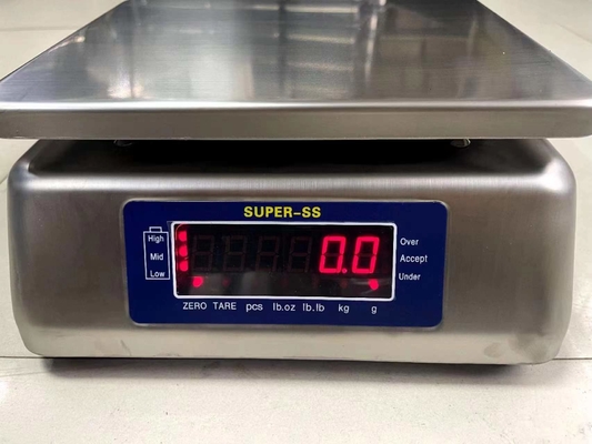 30kg 슈퍼 ss 전자 디지털 방수 IP68 무게 스케일 스테인리스 스틸 디지털 웨이징 테이블 벤치 스케일