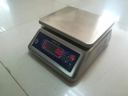 전자 디지털 방수 무게 스케일 스테인리스 스틸 디지털 무게 테이블 벤치 스케일 슈퍼 ss 15kg