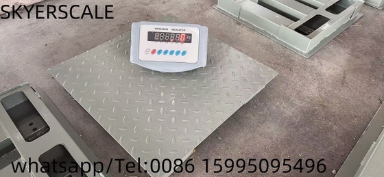 탄소 강철 플랫폼 바닥 무게 스케일 1.22x1.22m 3t XK315A1X 무게 표시기와