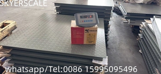 탄소 강철 플랫폼 바닥 무게 스케일 1.22x1.22m 3t XK315A1X 무게 표시기와