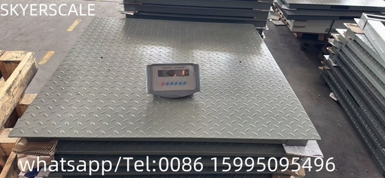 중용 바닥 척도 1.2x1.5m 플랫폼 무게 척도 탄소 강철 3000kg