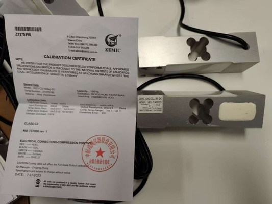 zemic L6E3 300kg 테스트 로드 셀 평형 전자 가격 측정 압력 센서와 무게 스케일
