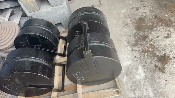 OIML 표준 스택 할 수 있는 250kg M1 시험 무게 크레인용 철분 캘리브레이션 무게