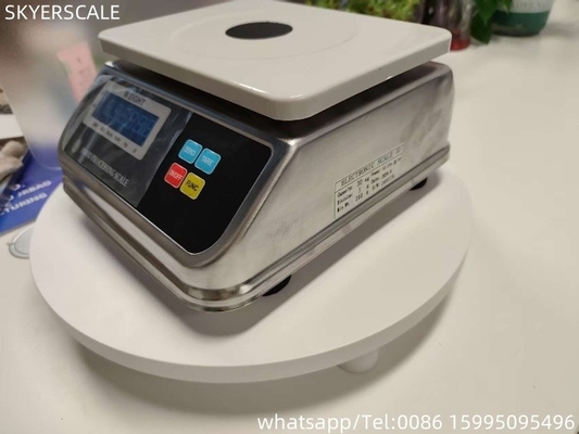 15KG 스테인리스 스틸 디지털 방수 전자 무게 척도 IP68