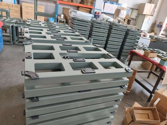 디지털 탄소 스틸 50x50xm 500kg 플랫폼 스케일 A12E 가중 표시기와 함께 벤치 스케일