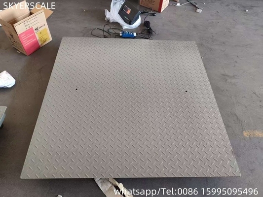 1.2x2m 3t 디지털 산업 탄소 강철 플랫폼 바닥 스케일