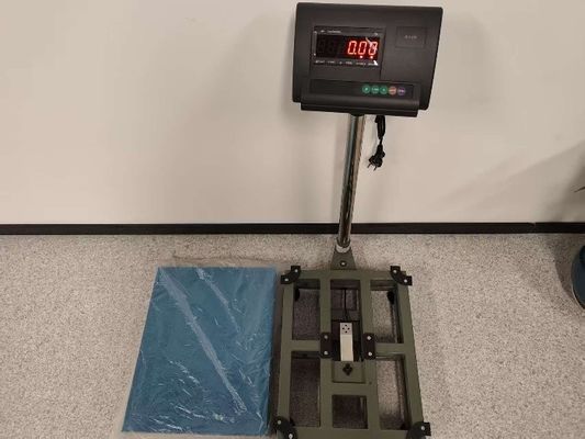 300 x 400mm 전자 벤치 플랫폼 스케일 탄소 강철 과부하 보호 100kg 용량