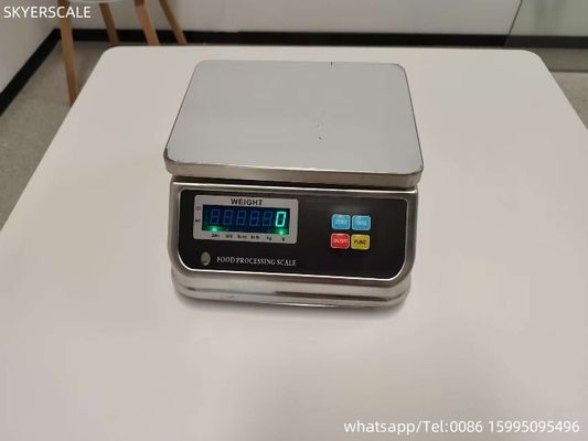 전자 IP68 D6 시리즈 스테인리스 스틸 방수 무게 척도 테이블 상위 디지털 무게 척도