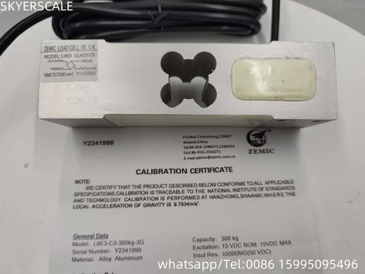 ZEMC 로드 셀 L6E3 알루미늄 합금 전기 저울 무게 센서 단점 압력 센서 C3 무게 센서 300kg